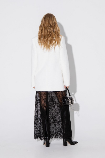 Пальто свободного кроя из фактурной пальтовой ткани PiRS 4989 - фото 6