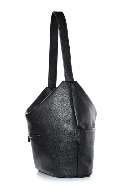 Сумка из экокожи на одно отделение с карманами Galanteya 45322.23с952к45 черный - фото 4