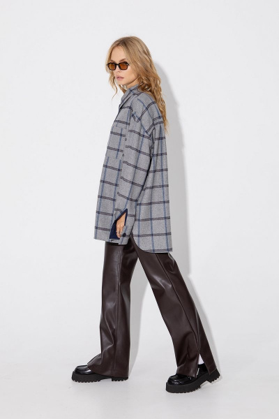 Комплект из брюки и рубашка из экокожи для ежедневного PiRS 5002 - фото 5