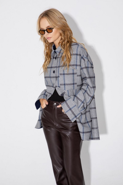 Комплект из брюки и рубашка из экокожи для ежедневного PiRS 5002 - фото 3