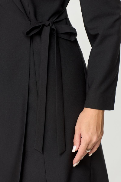 Платье деловое из вискозы на каждый день, демисезон DaLi 3634а чёрный - фото 3