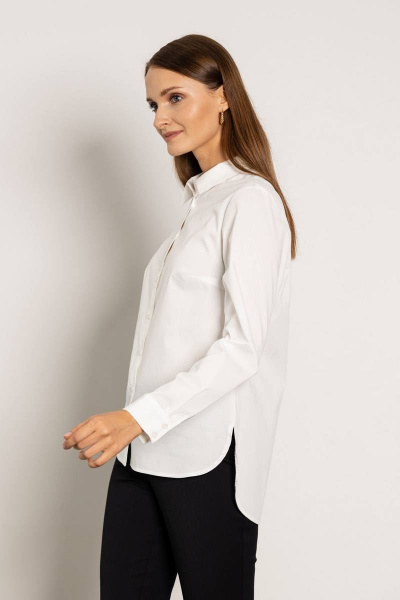 Белая рубашка с длинным рукавом для любого случая Femme & Devur 7114 2.1F(170) - фото 2