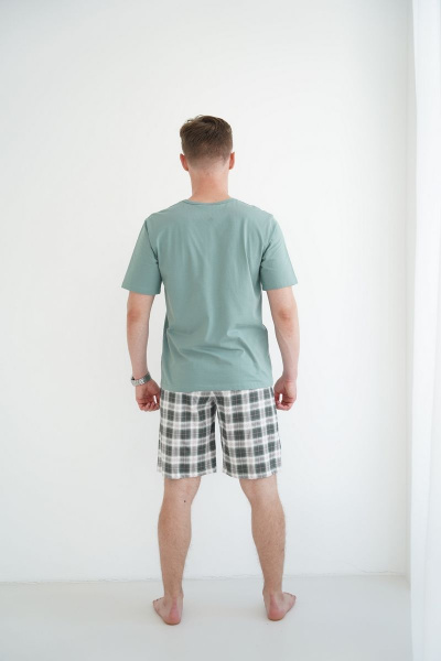 Майка, шорты Купалинка 265002.182-188 к.полынь,клетка2 - фото 5