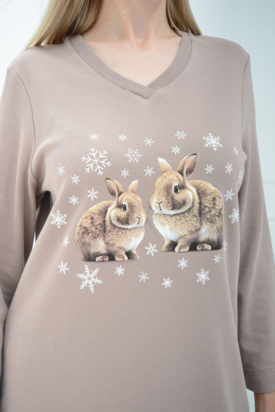 Туника Купалинка 652506.170-176 темный беж - фото 3