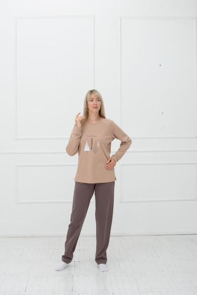 Брюки, джемпер Купалинка 663202.170-176 к.беж,шоколад - фото 1