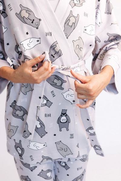 Брюки, рубашка, топ Купалинка 676801.170-176 к.набивка,серо-голубой - фото 5