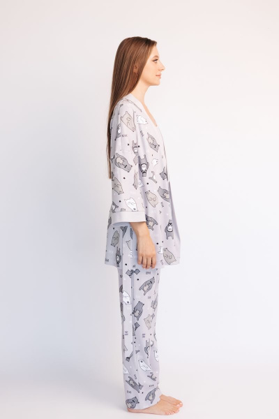 Брюки, рубашка, топ Купалинка 676801.170-176 к.набивка,серо-голубой - фото 2