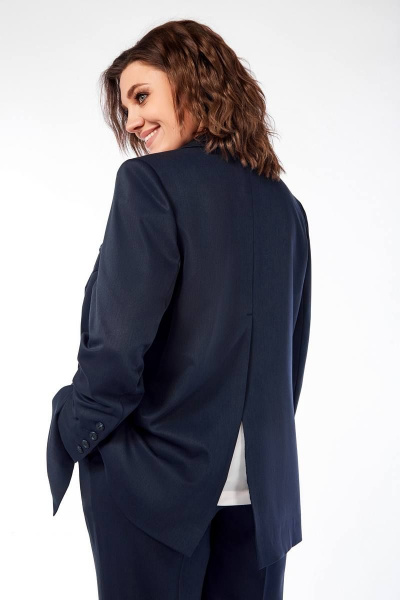 Блуза, брюки, жакет Ольга Стиль С-823 т.синий - фото 4