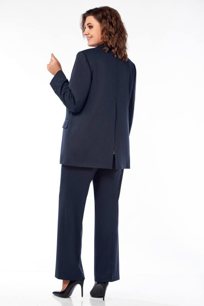 Блуза, брюки, жакет Ольга Стиль С-823 т.синий - фото 2