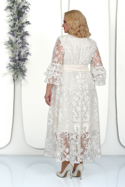 Платье Ninele 7436 молочный - фото 8
