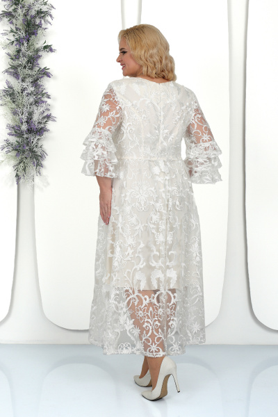 Платье Ninele 7436 молочный - фото 9