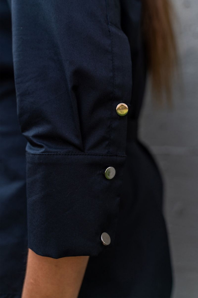 Блуза женская полурилегающего силуэта с застежкой на пуговицы Andina 116 - фото 12