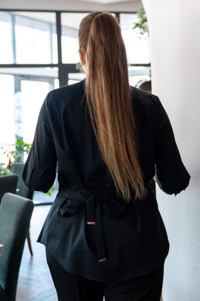 Блуза женская полурилегающего силуэта с застежкой на пуговицы Andina 116 - фото 2