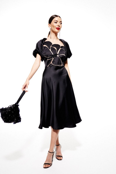 Платье ELLETTO 1975 черный - фото 9