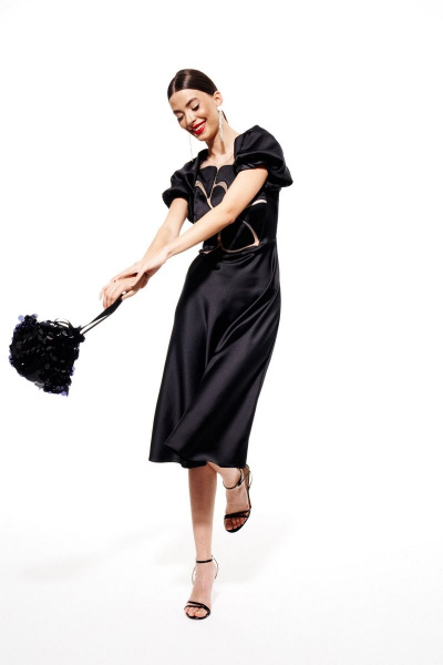 Платье ELLETTO 1975 черный - фото 4