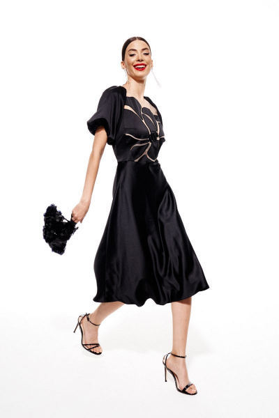 Платье ELLETTO 1975 черный - фото 2