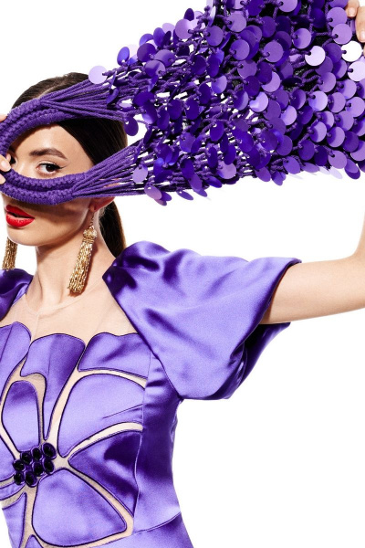 Платье ELLETTO 1975 фиолетовый - фото 6