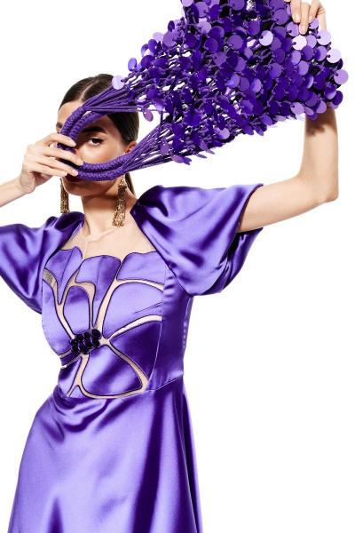 Платье ELLETTO 1975 фиолетовый - фото 3