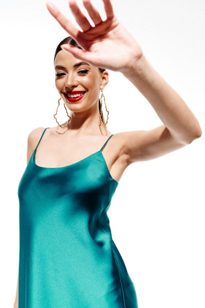 Платье ELLETTO 1982 изумрудный - фото 13