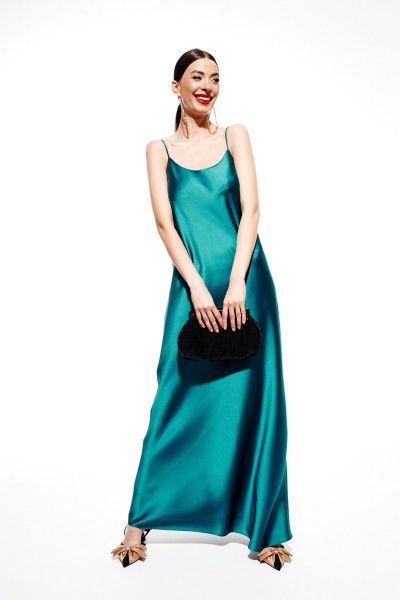 Платье ELLETTO 1982 изумрудный - фото 1