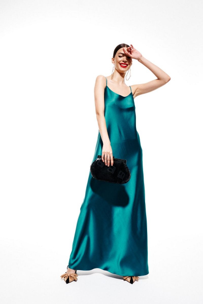 Платье ELLETTO 1982 изумрудный - фото 7