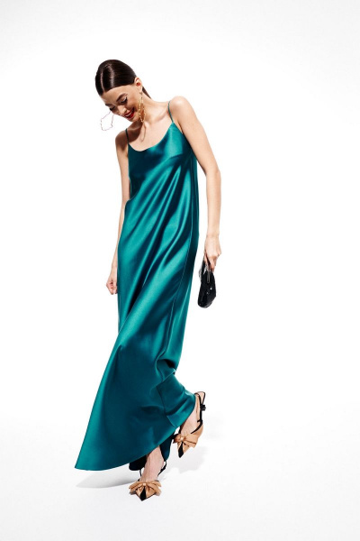 Платье ELLETTO 1982 изумрудный - фото 6