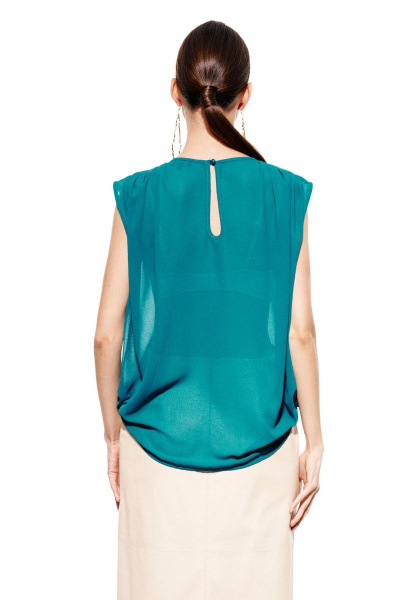 Блуза ELLETTO 3683 изумрудный - фото 5