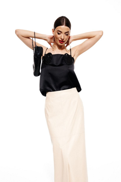 Блуза ELLETTO 3684 черный - фото 1