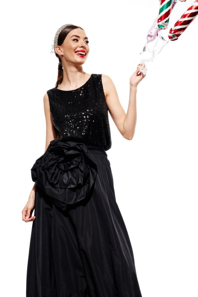 Джемпер ELLETTO 3687 черный - фото 6