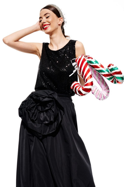 Джемпер ELLETTO 3687 черный - фото 5