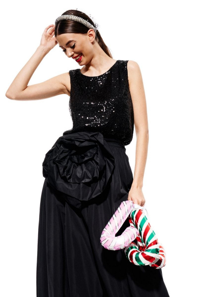 Джемпер ELLETTO 3687 черный - фото 1