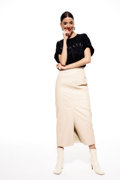 Джемпер ELLETTO 3688 черный - фото 6