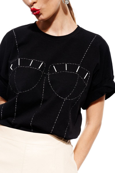 Джемпер ELLETTO 3688 черный - фото 4