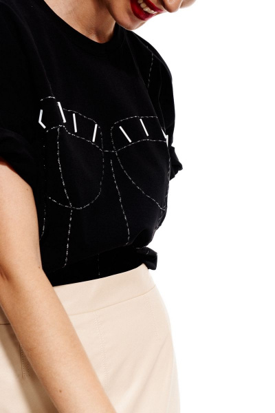 Джемпер ELLETTO 3688 черный - фото 3