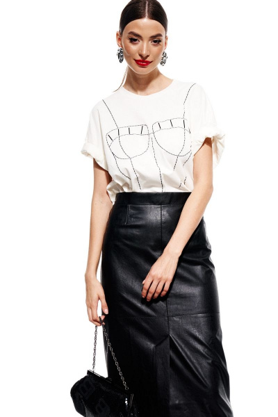 Юбка ELLETTO 2280 черный - фото 1