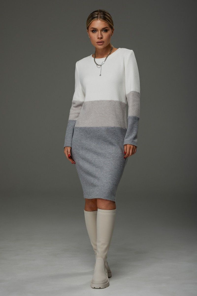 Платье Galean Style 915 беж - фото 9