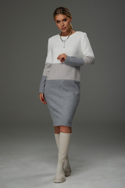 Платье Galean Style 915 беж - фото 3