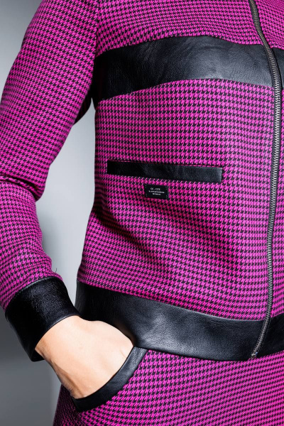 Жакет, юбка Мода Юрс 2711-1 малиновый - фото 4