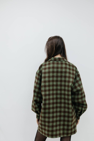 Рубашка SK Brand SK3779 клетка/коричневый-зеленый - фото 8