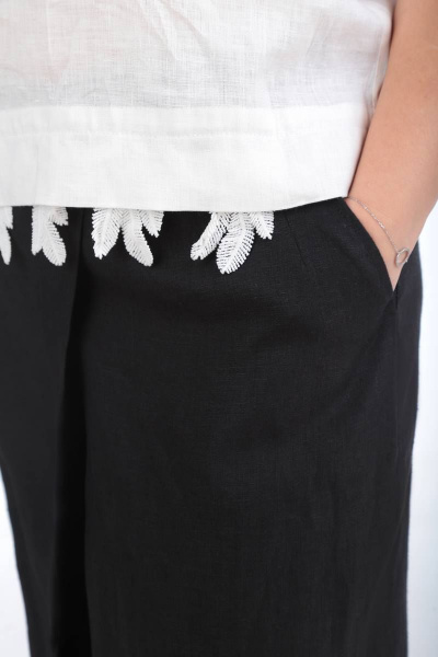 Комплект из льняных кюлотов и блузы для повседневного образа Ma Vie М530 - фото 9