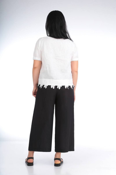 Комплект из льняных кюлотов и блузы для повседневного образа Ma Vie М530 - фото 4