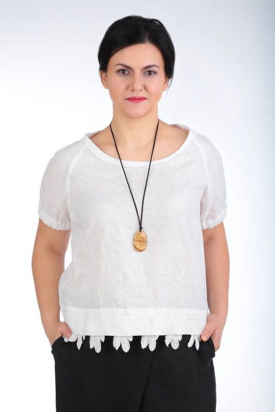 Комплект из льняных кюлотов и блузы для повседневного образа Ma Vie М530 - фото 5