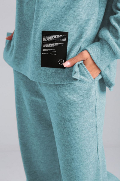 Демисезонный костюм из вискозы с брюками палаццо ALEZA 1174.1 - фото 2