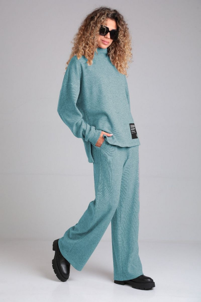 Демисезонный костюм из вискозы с брюками палаццо ALEZA 1174.1 - фото 1