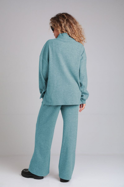 Демисезонный костюм из вискозы с брюками палаццо ALEZA 1174.1 - фото 3