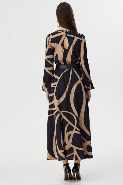 Нарядное платье с принтом и съемным поясом Lyushe 3613 - фото 9