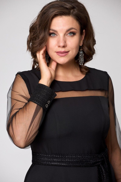 Платье EVA GRANT 7310 черный - фото 7