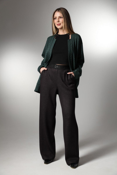 Комплект из широких брюк и удлиненного кардигана из трикотажа LM К3647 - фото 9