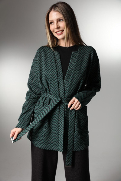 Комплект из широких брюк и удлиненного кардигана из трикотажа LM К3647 - фото 5