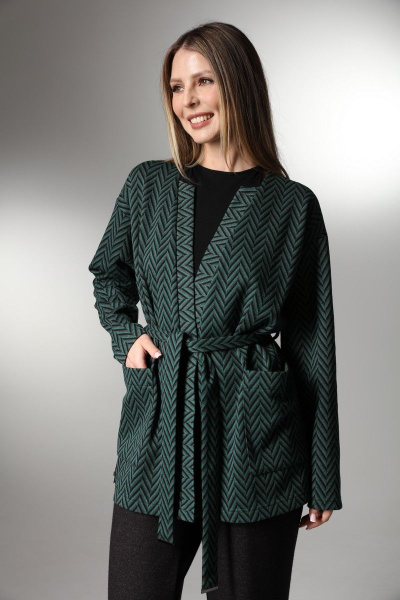 Комплект из широких брюк и удлиненного кардигана из трикотажа LM К3647 - фото 4